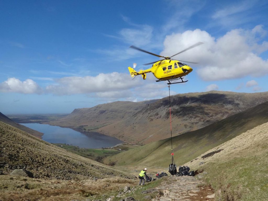 Yellow heli-lift pic